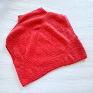Anthropologie Red Cowl Neck Sweater